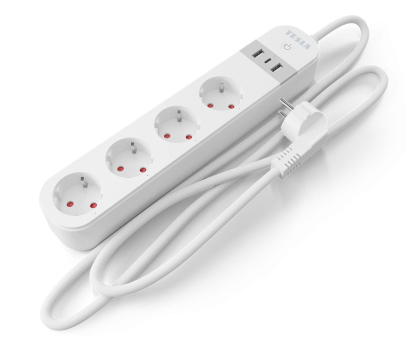 Gniazdko inteligentne TESLA Inteligentna listwa zasilająca PS300 2x USB-A 1x USB-C TSL-SPL-SPS300